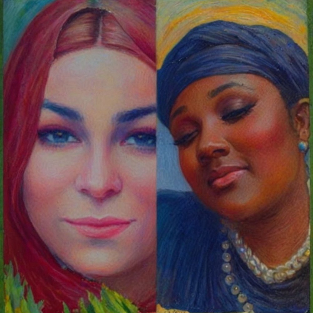 Colorful Portrait Painting
